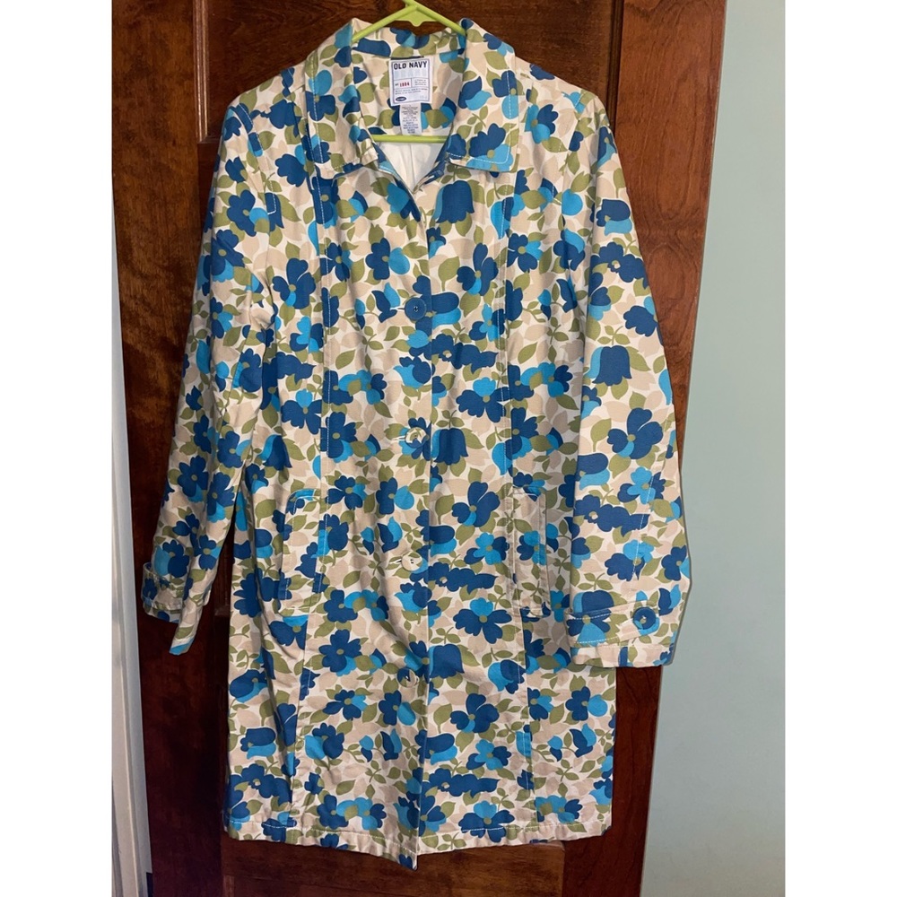 Floral Trench Coat Large
